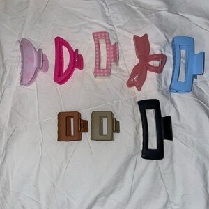 Bundle of 9 Claw Clips - all shapes and sizes